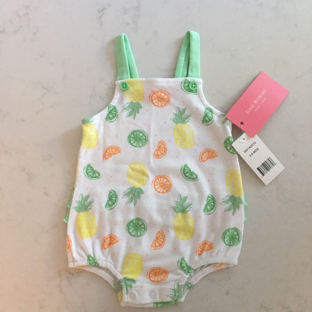 Citrus Baby Onesie Isaac Mizrahi 3-6M